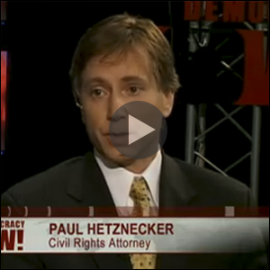 Paul Hetznecker Democracy Now Interview